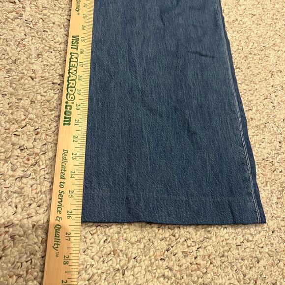 NWT Madewell The Harlow Super Wide Leg Jeans Sz 24 Petite Medium Wash Casual - Picture 5 of 6